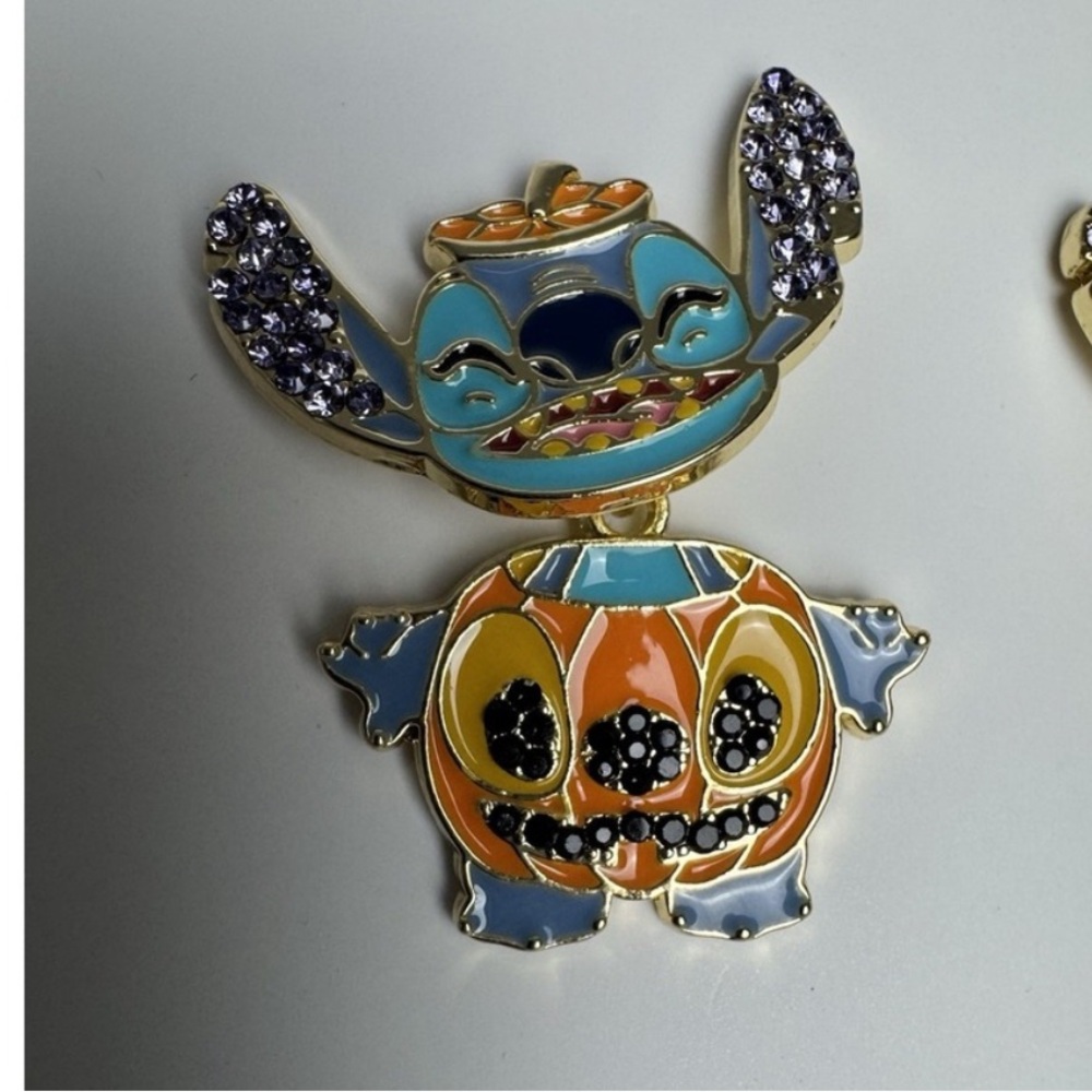 BaubleBar Disney Stitch Pumpkin Dangle Earrings - Picture 4 of 4
